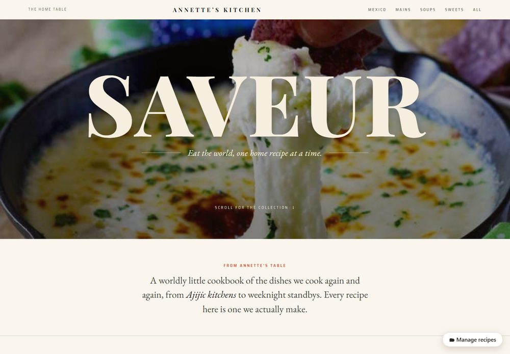 Saveur style reference
